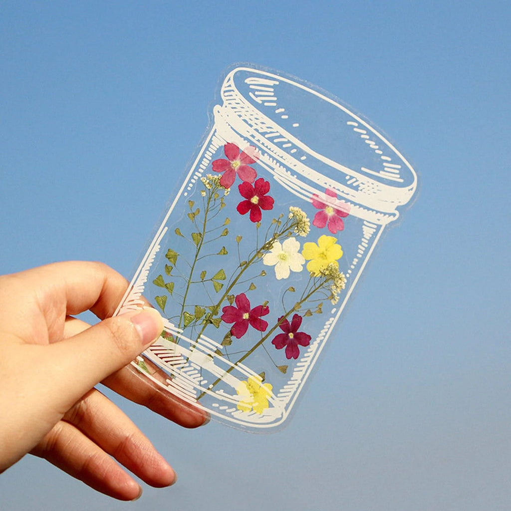 20pcs Transparent Dried Flower Bookmarks-DIY Gifts Bookmarks