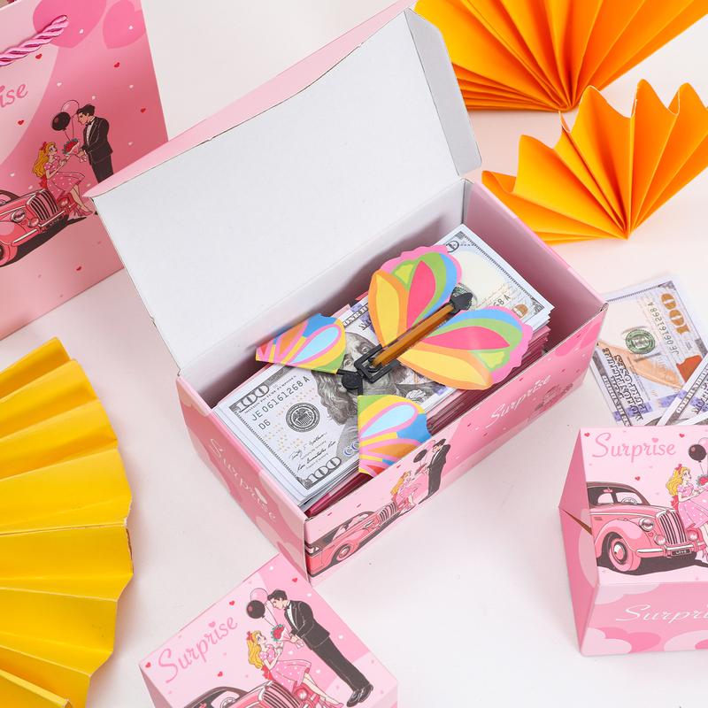 Surprise Pop-Up Gift Box with Flying Toys