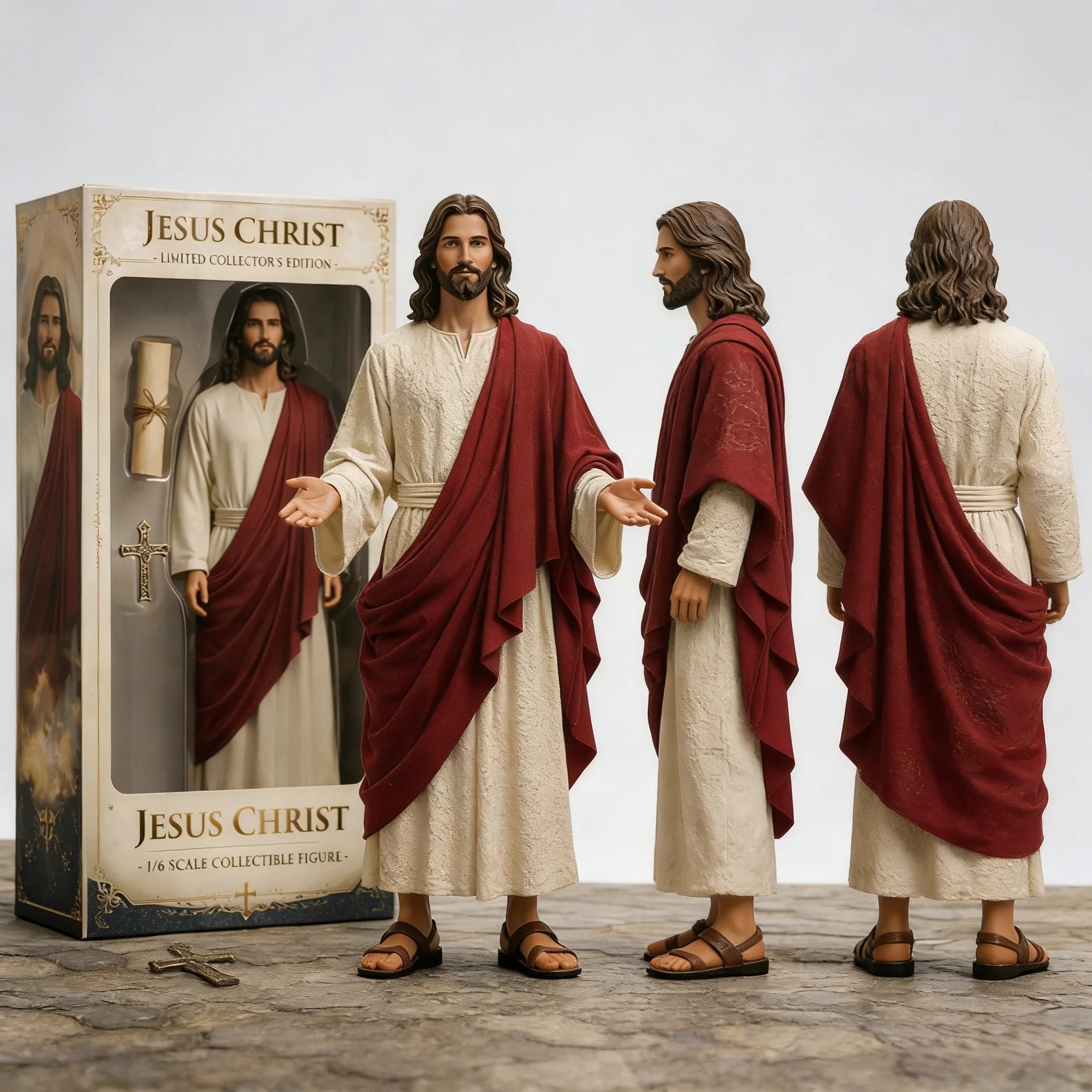 Handcrafted Jesus Figure – A Daily Reminder of Faith, Peace & Comfort