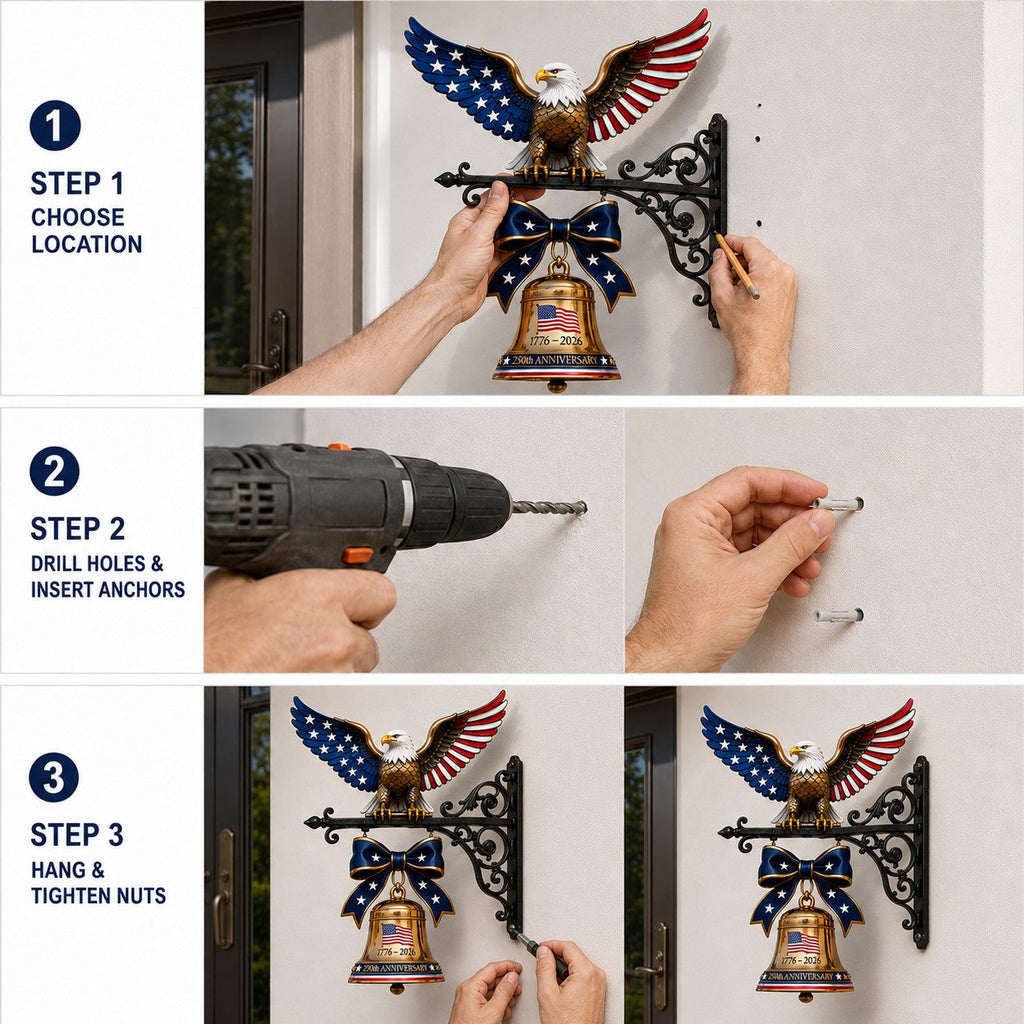 🔔Ring in the Semiquincentennial: 1776-2026 "Spirit of Liberty" Eagle Bell