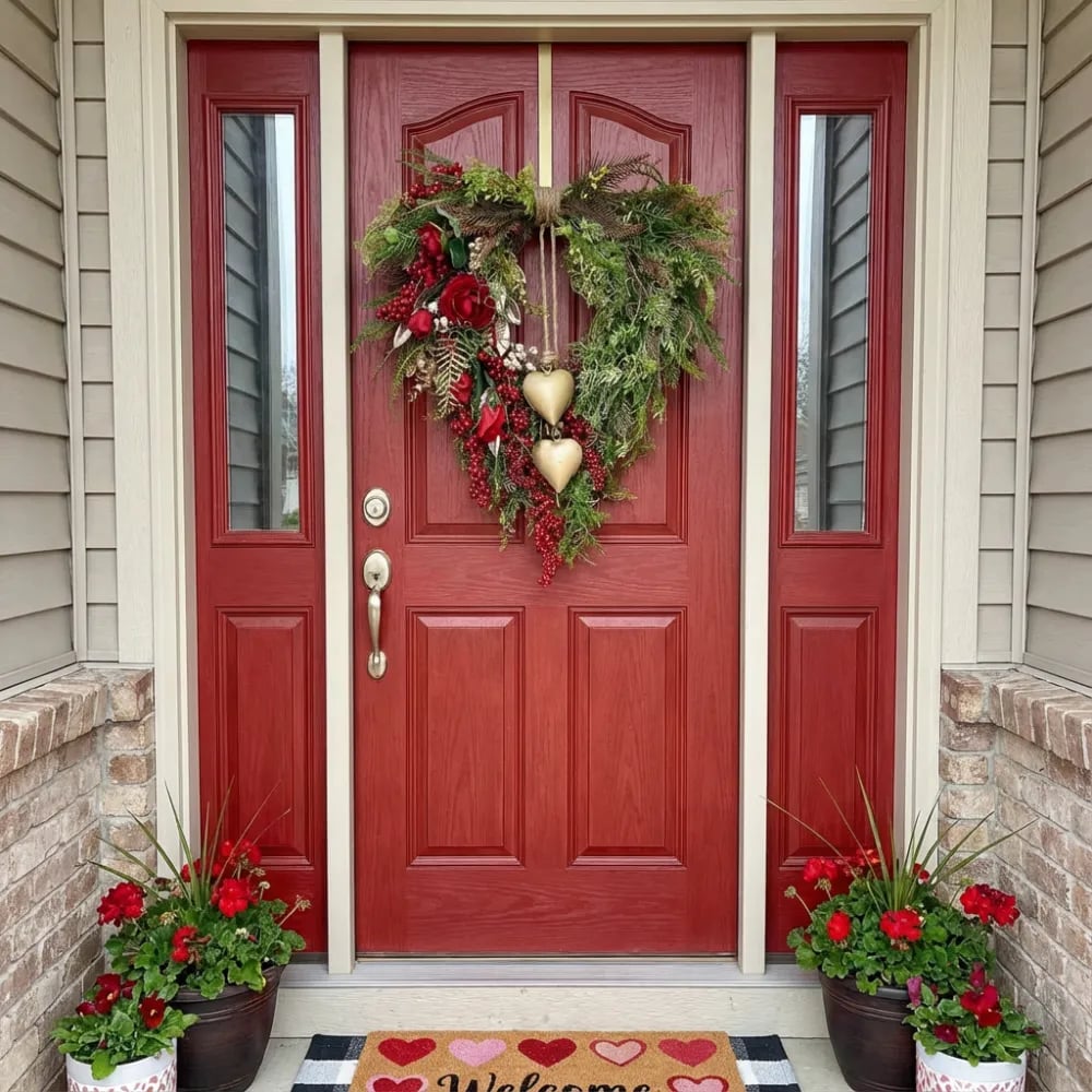 ❤️ Valentine’s Day Farmhouse Valentine Heart Wreath