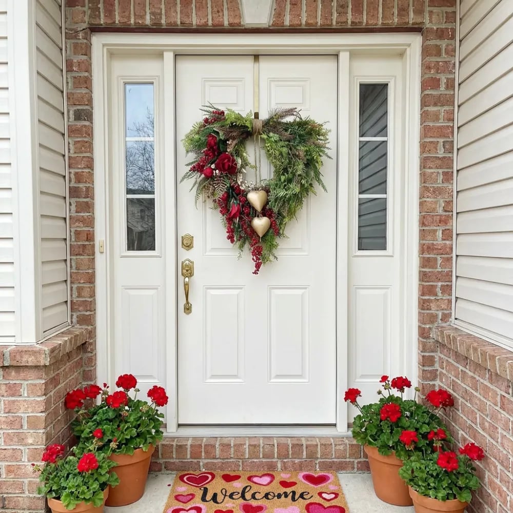 ❤️ Valentine’s Day Farmhouse Valentine Heart Wreath
