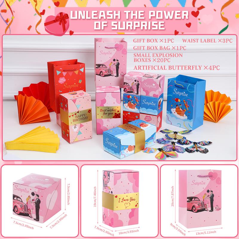 Surprise Pop-Up Gift Box with Flying Toys
