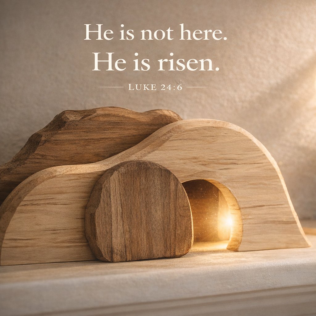 The Wooden Resurrection Cross & Empty Tomb That Reminds Your Family What Easter Is Really About