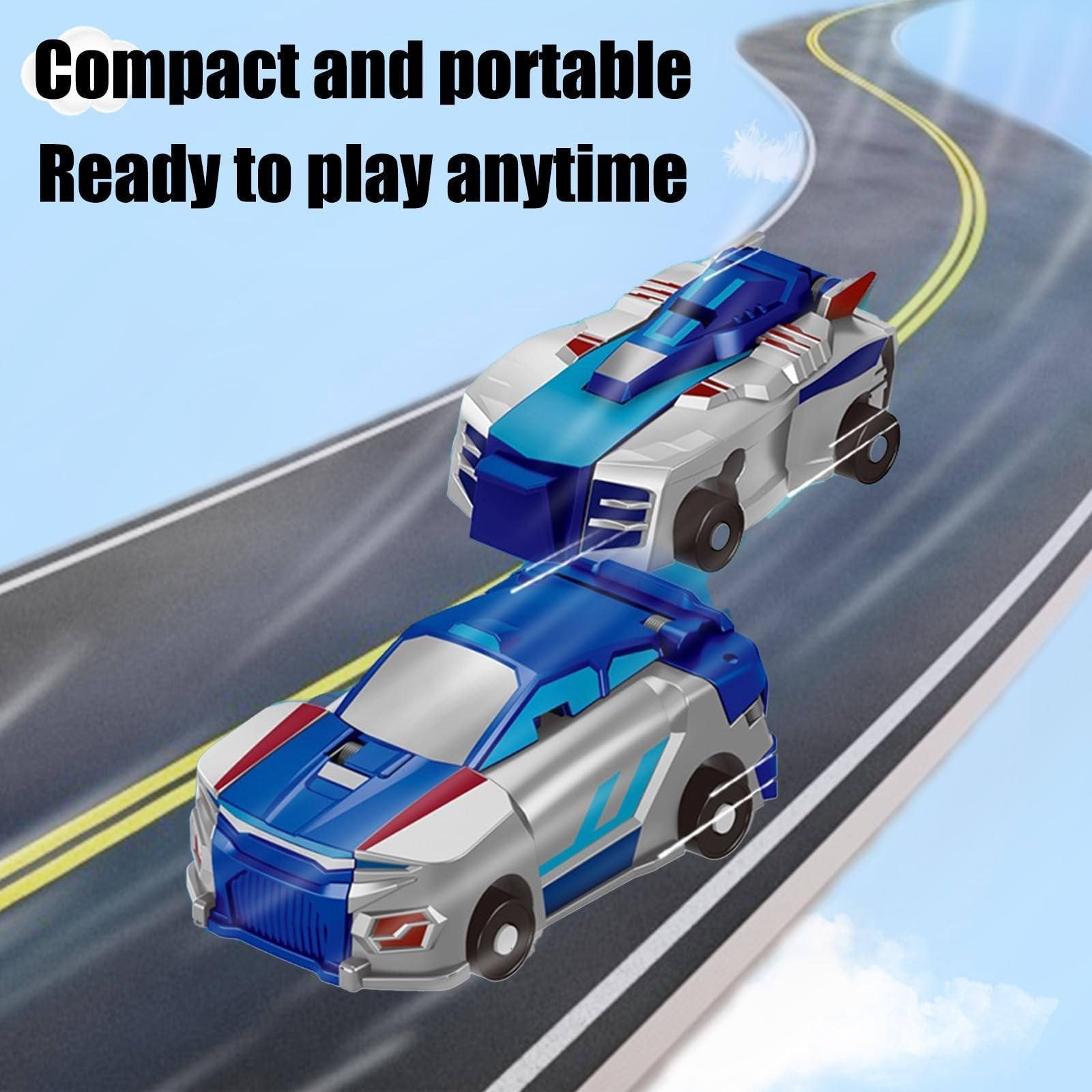 💥 2 In 1 Collision Transforming Dinosaur Car Toy
