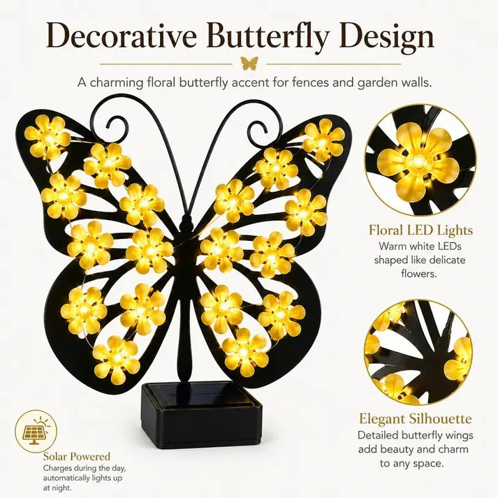🦋 Solar Butterfly Light – Elegant Glow for Your Outdoor Space