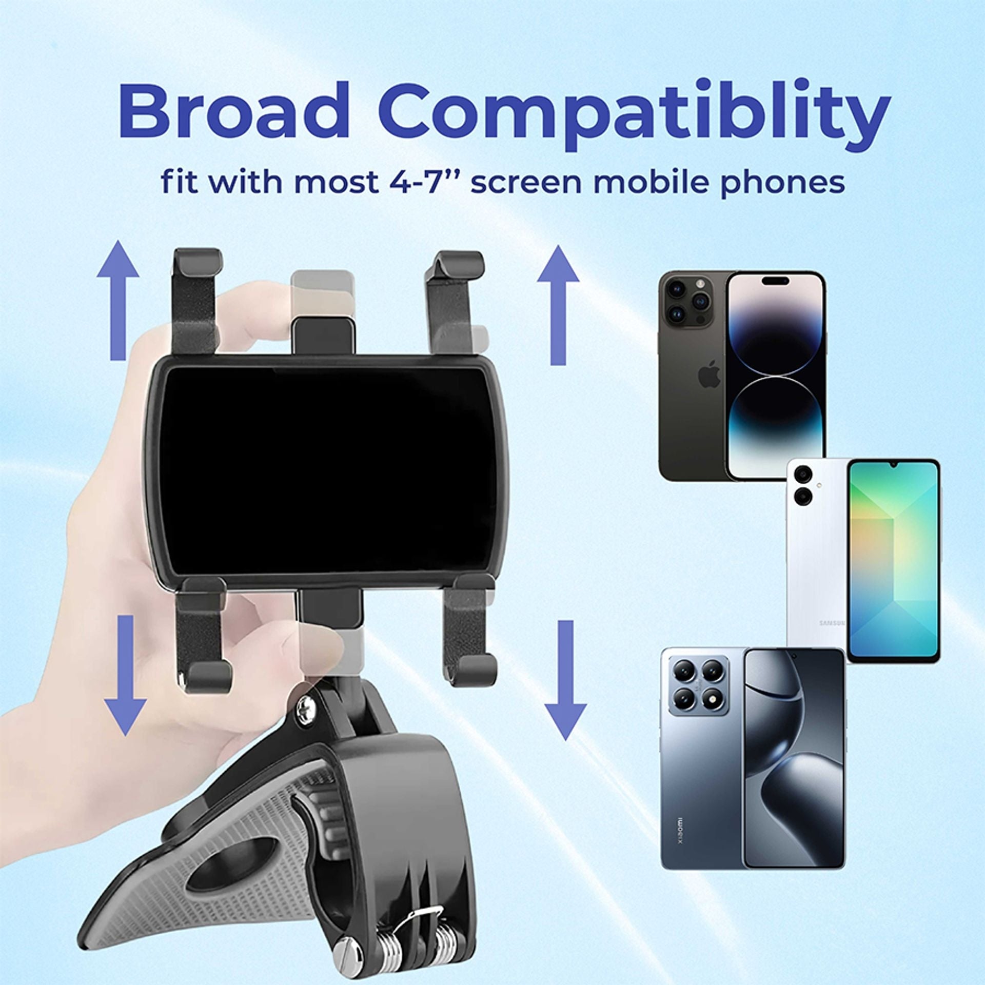 🚗 Stop the Drop:Universal 360° Dashboard Phone Holder