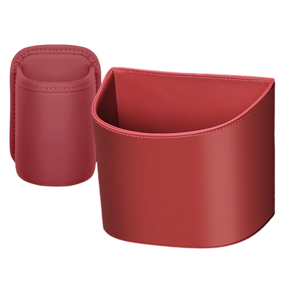 Leather Car Door Cup Holder – Wide‑mouth opening, easy reach for drinks & phone. Clip‑on secure fit. PU leather, tough & stylish. 🛡️✨