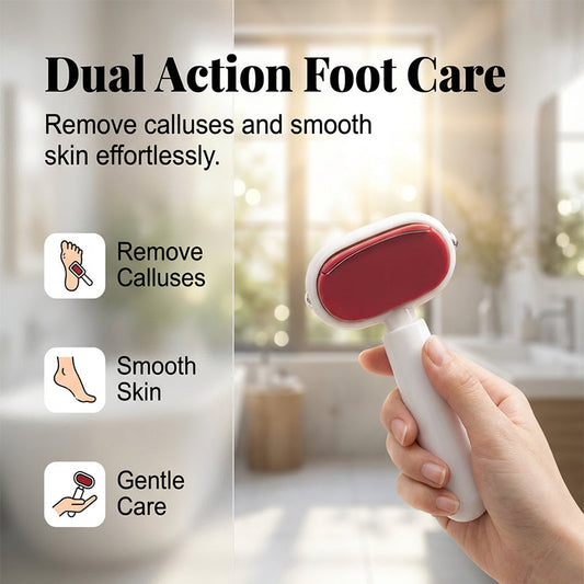 🦶 Double Sided Stainless Steel Foot Scraper Callus Remover ✨