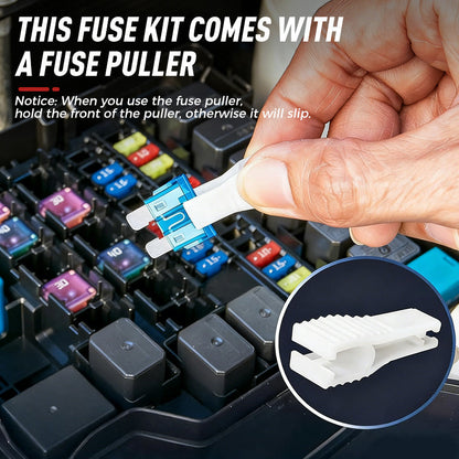 🏆Car Fuse Assortment (300-Piece) | Micro, Mini & Standard Blade Fuses + Fuse Puller | A Must-Have for Your Vehicle