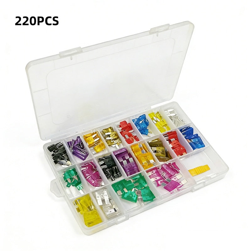 🏆Car Fuse Assortment (300-Piece) | Micro, Mini & Standard Blade Fuses + Fuse Puller | A Must-Have for Your Vehicle