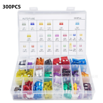 🏆Car Fuse Assortment (300-Piece) | Micro, Mini & Standard Blade Fuses + Fuse Puller | A Must-Have for Your Vehicle