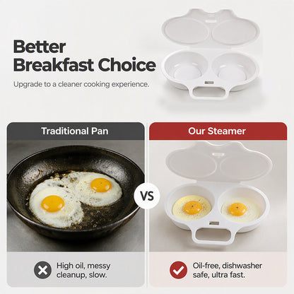 ⏰Microwave Egg Poacher with Lid & Handle