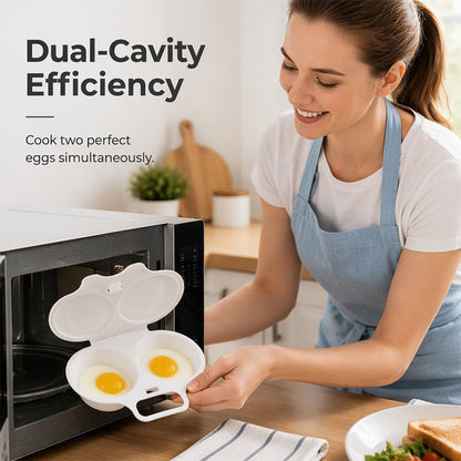 ⏰Microwave Egg Poacher with Lid & Handle
