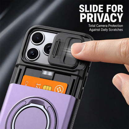 Shockproof Phone Case with Built-In Card Holder – Slim Protective Wallet Case