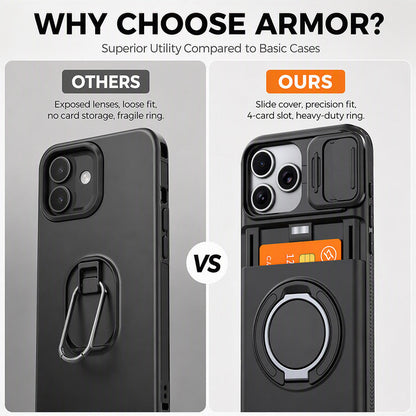 Shockproof Phone Case with Built-In Card Holder – Slim Protective Wallet Case
