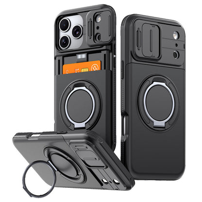 Shockproof Phone Case with Built-In Card Holder – Slim Protective Wallet Case